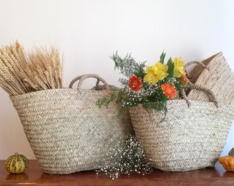 Rustic palm tree oval tote bag, straw handbag, palm tree summer tote, beach tote bag, straw tote, M, L, XL.