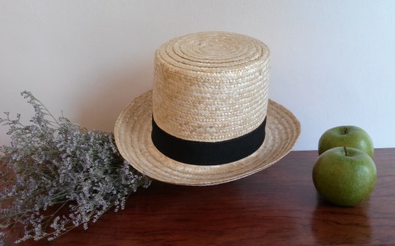 sombrero masculino sombrero ceremonial sombrero de paja hecho a mano. sombrero de boda Accesorios Sombreros y gorras Sombreros de vestir Sombreros de copa Sombrero de copa de paja natural unisex 
