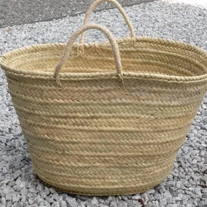 Palm tote bag, straw handbag, short palm handle tote bag, summer bag, market bag, straw tote, S, M, L, XL, XXL. image 8