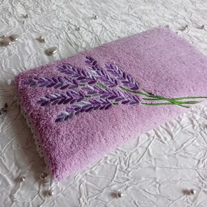 Lavender cushion, relaxation cushion with lavender and organic flax seeds, aromatherapy cushion, scented cushion, thermal cushion image 3