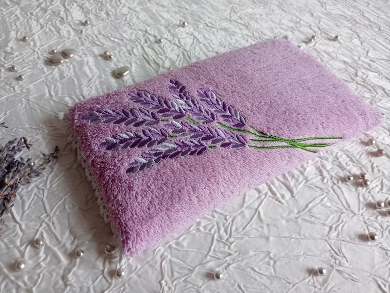 Lavender cushion, relaxation cushion with lavender and organic flax seeds, aromatherapy cushion, scented cushion, thermal cushion image 3