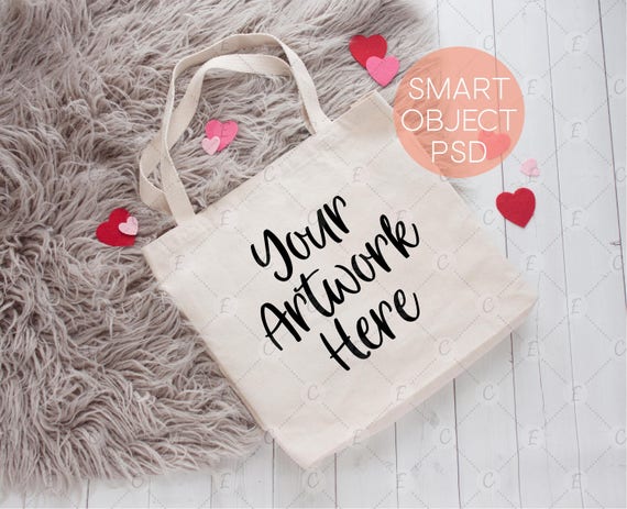 Valentine Tote Bag Mockup Valentine Mockup Photo Valentines Etsy