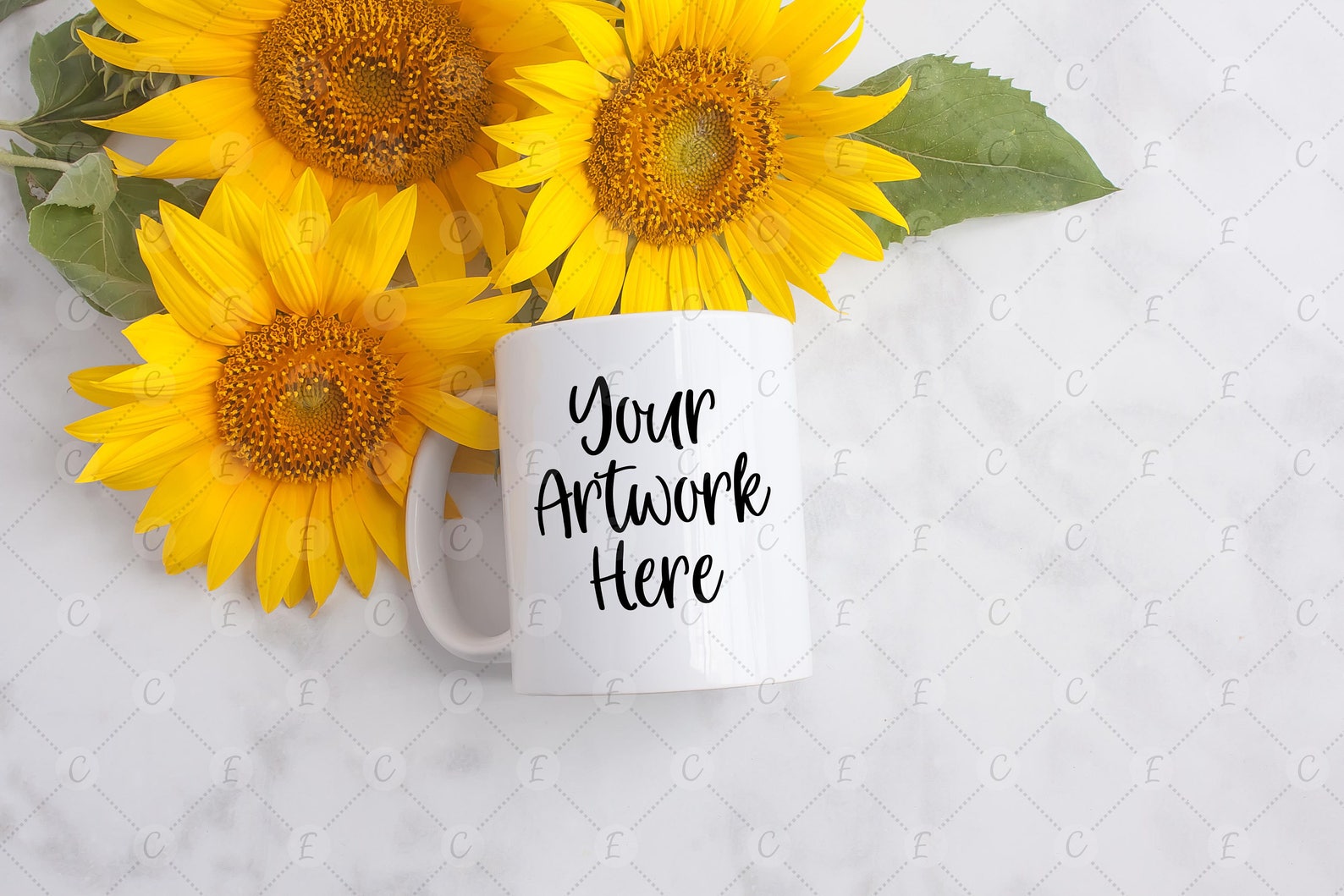 11oz Mug Mockup Flatlay Stock Image Product Mockup Styled | Etsy