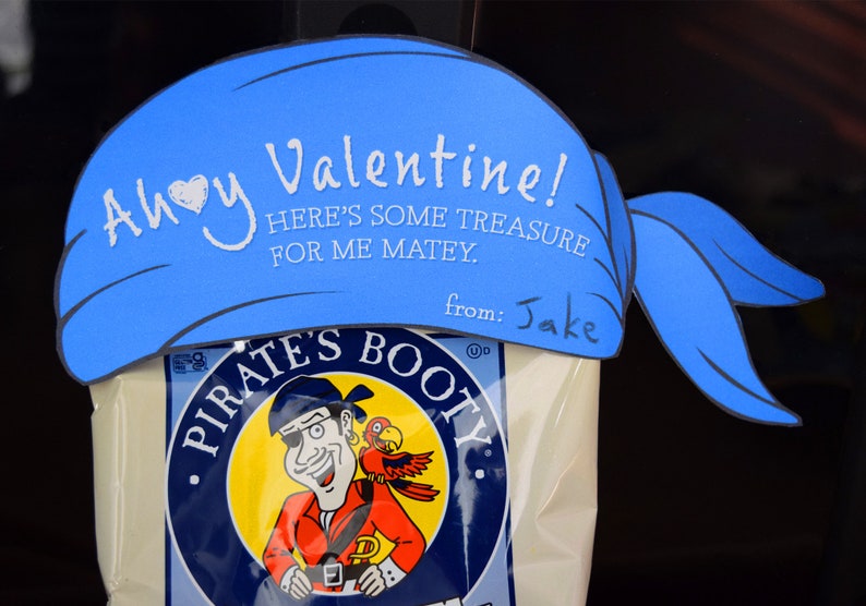 Pirate Booty Valentine Tag