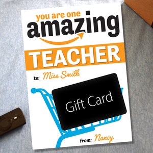 Lehrer-Geschenkkartenhalter, Sie sind ein erstaunlicher Lehrer, Dankeskarte für die Wertschätzung des Lehrers, Geschenk zum Jahresende