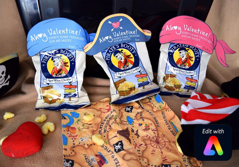 Mots-clés nourriture pirate pour la Saint-Valentin, Ohé la Saint-Valentin !, Saint-Valentin pour enfants, Saint-Valentin pour enfants, Saint-Valentin pour l'école, Saint-Valentin pour la classe image 1