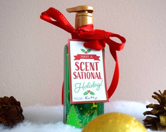 Holiday Soap Tag, Have a Scent Sational Holiday!, Printable Tag Instant Download