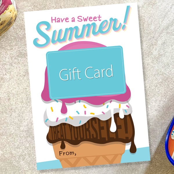 Teacher Gift Card Holder, Have A Sweet Summer, Teacher Appreciation Thank You Card, End of the Year Teacher Gift