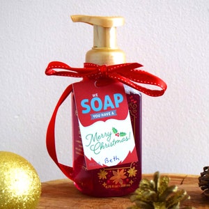 Étiquette de savon de vacances, nous savons que vous avez un joyeux Noël, étiquette imprimable Téléchargement instantané