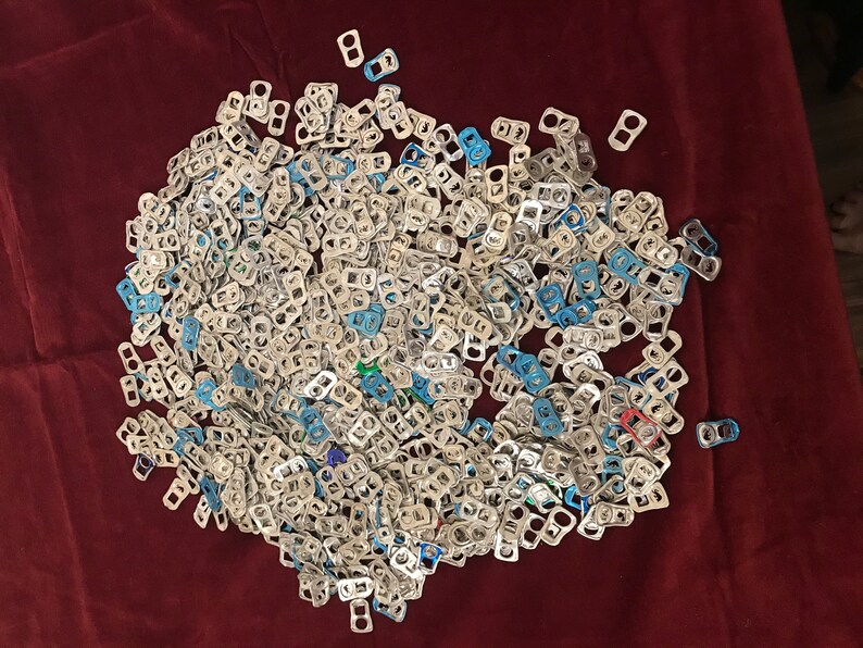 Bull Pop Tops Small Silver and Blue Clean