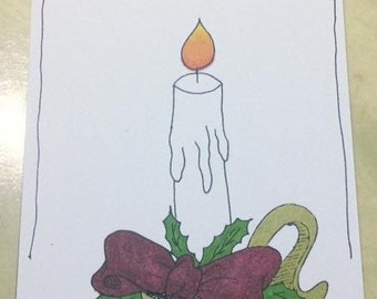 Christmas card 'Candle'