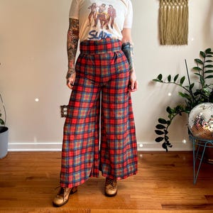 Vintage Madras Pants Womens High Waist - Etsy