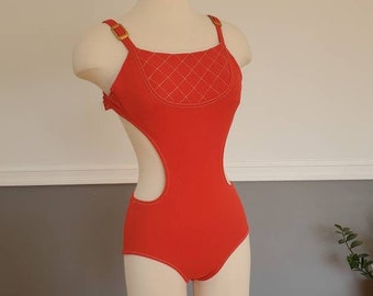 60s Mod Bathing Suit Etsy