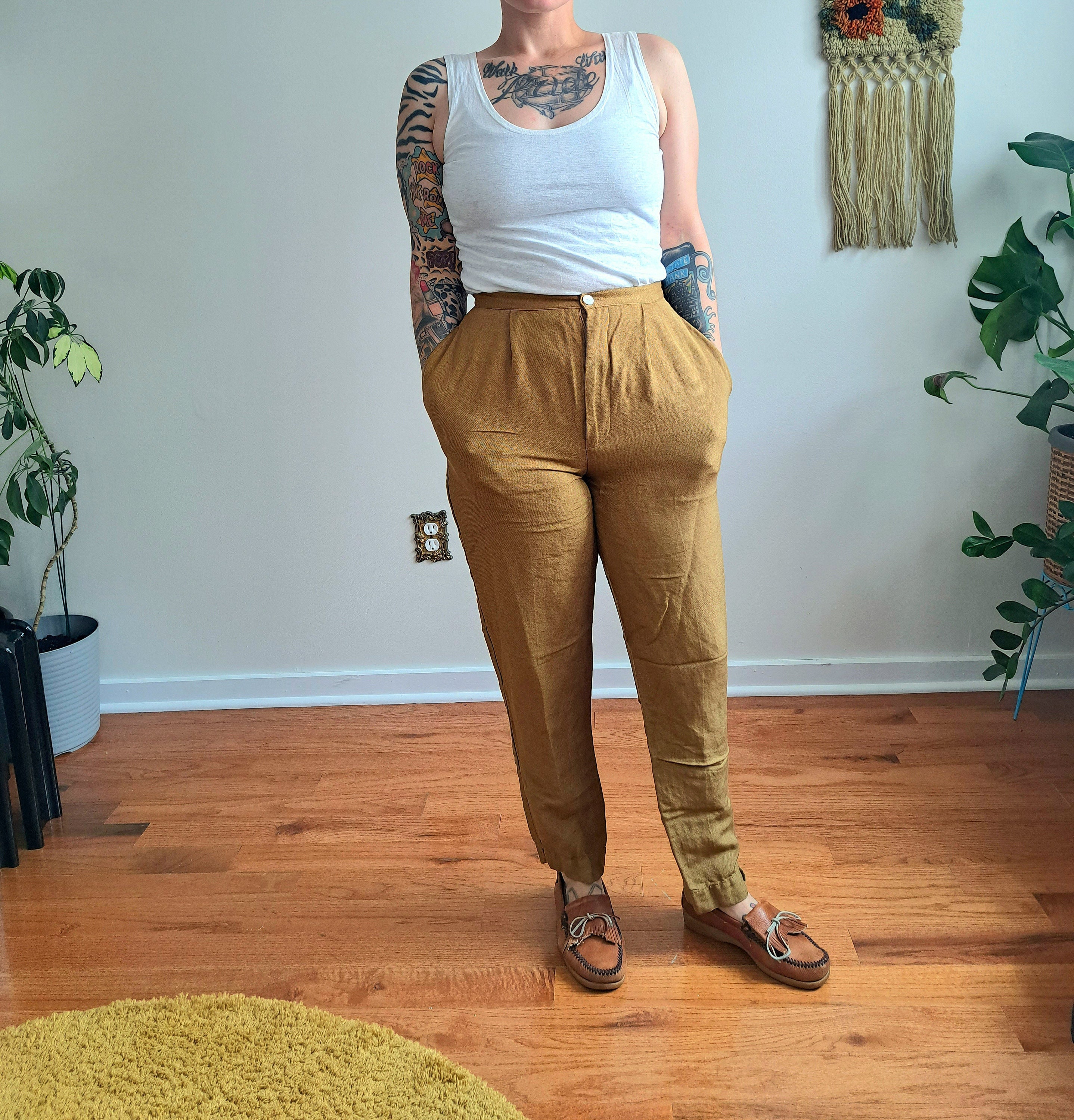 Gap Linen Pants Etsy