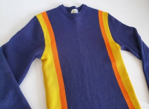 70s/80s Beconta Retro Striped Sweater - image 1