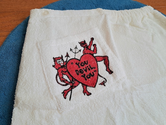1968 Jockey "You Devil, You" Towel Bath Kilt Deadstock