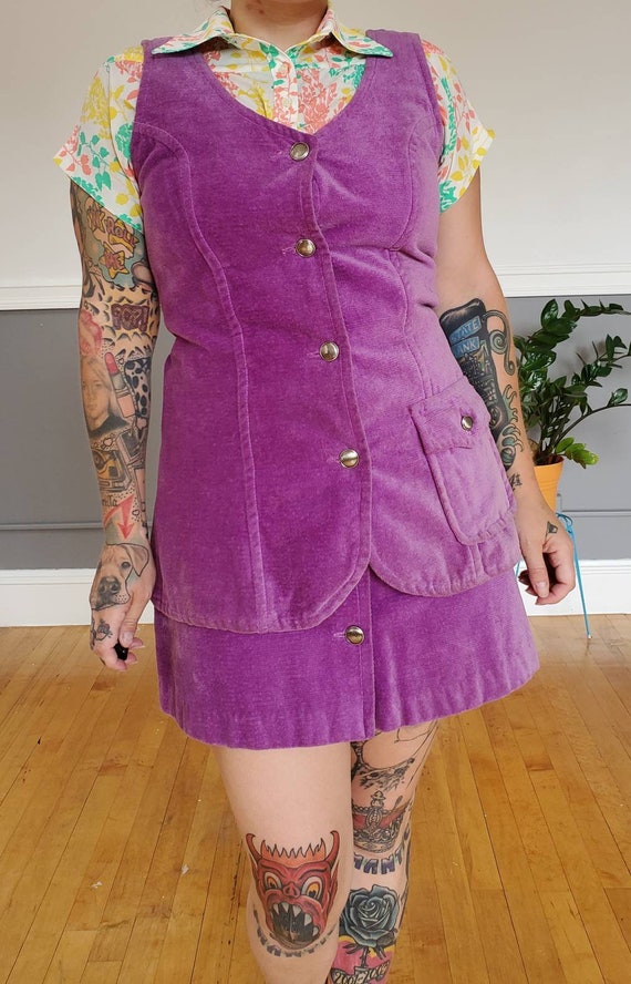 60s/70s Artbro Jr Purple Dress Suit - image 2