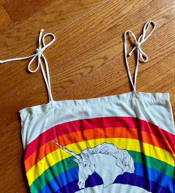 RARE 70s/80s Rainbow Unicorn Romper by Eclipse - image 5