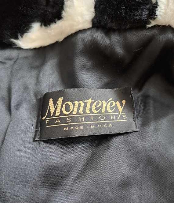 80s/90s Monterey Fashions Cropped Faux Fur Coat w… - image 6