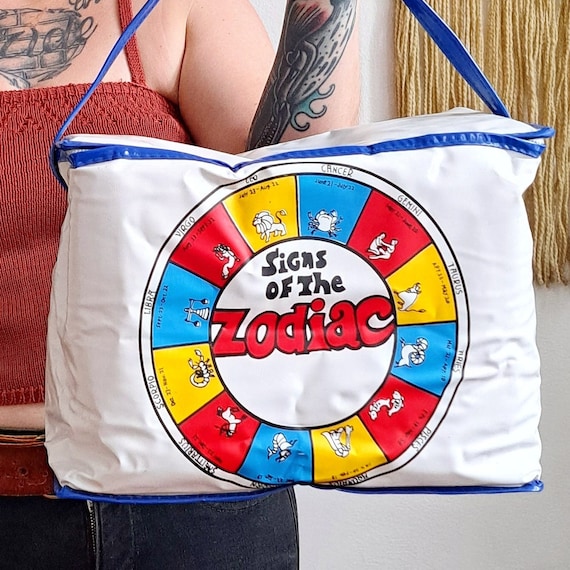 70s Zodiac Signs Lunch Box/Beer Bag - image 1