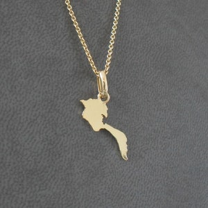 Pendentif  Noirmoutier or jaune 18K unisexe