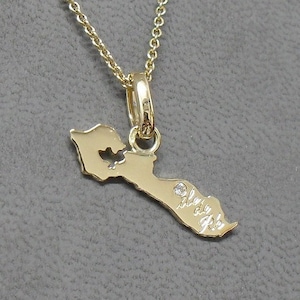 Pendentif île de Ré or jaune 18K unisexe