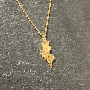 Pendentif Tunisie or jaune 18K unisexe