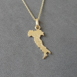 Pendentif Italie or jaune 18K unisexe