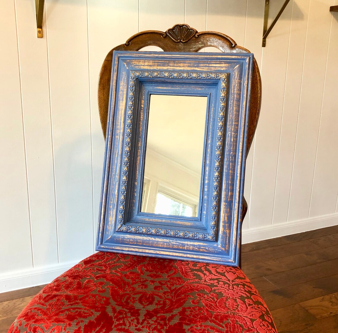 Espejo desgastado vintage tocador / espejo de baño espejo de | Etsy