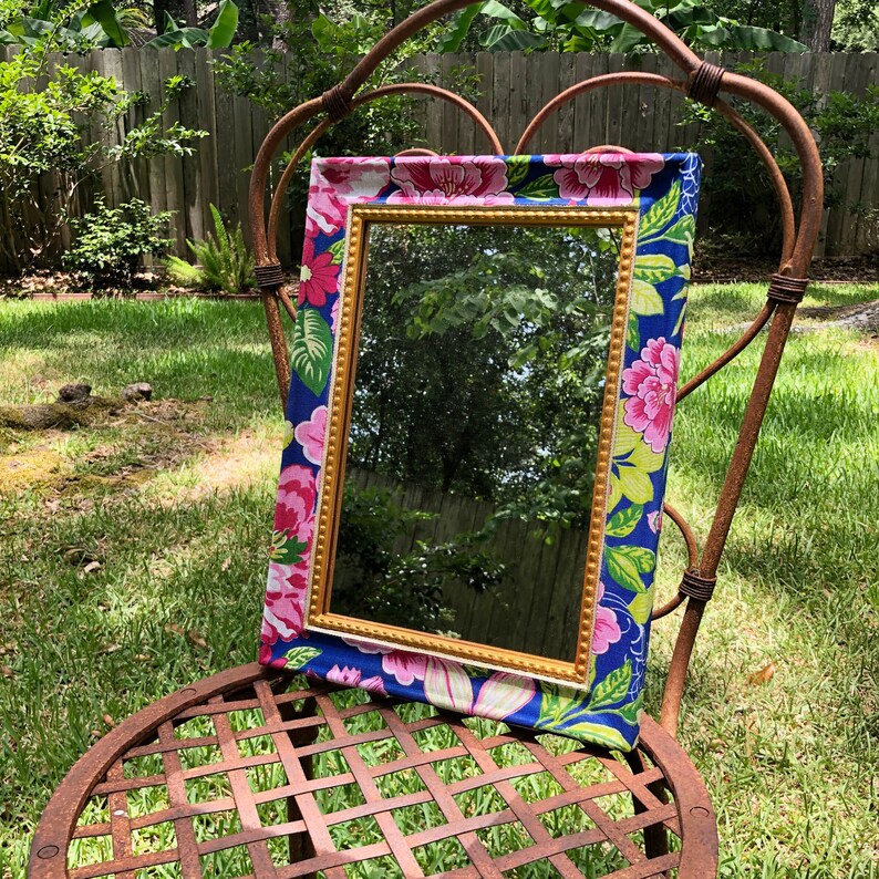 Floral Mirror Decorative Mirror Wall Decor Mirror Etsy