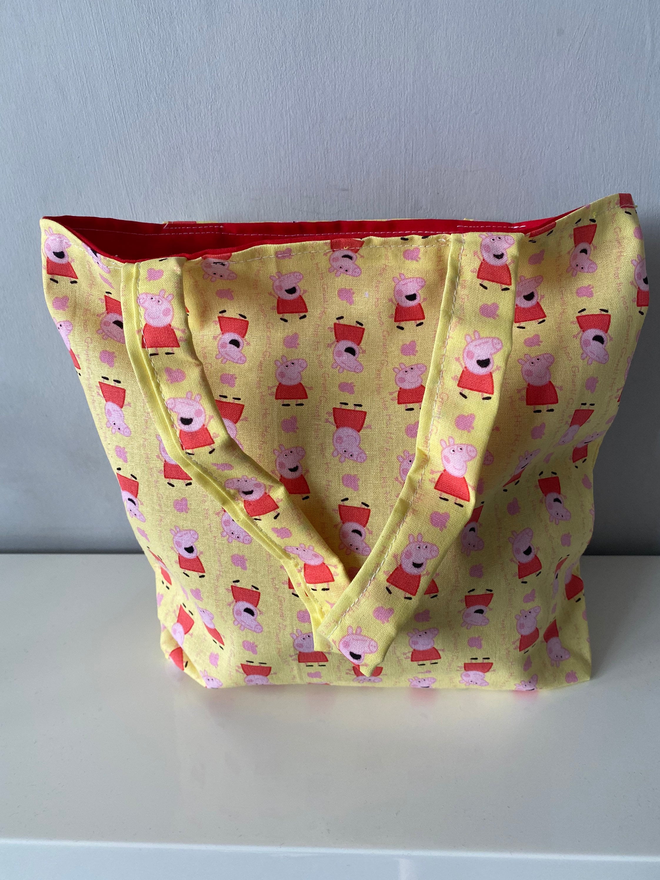 Children fabric tote bags Easter gift bags gift bags peppa Etsy