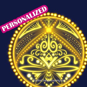 Personalized Merlin Manifestation Sigil Art: Light Language Psychic Drawing (Digital Image)
