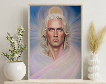 Sanat Kumar Ascended Master : The Divine Illuminator - Digital Poster (A1, A4, A5, A6)-Digital Print-instant download