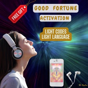 Good Fortune Light Language Activation: Light Code Attunement (Digital Image & Audio)