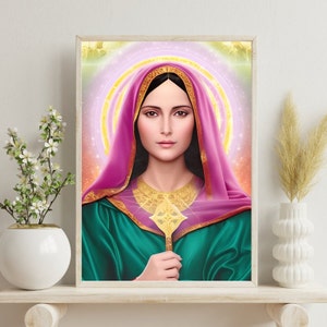 Ascended Master Mary Magdalene:  Embrace Divine Feminine Wisdom - Digital Poster (A1, A3, A4, A5, A6)-Digital Print-instant download - art
