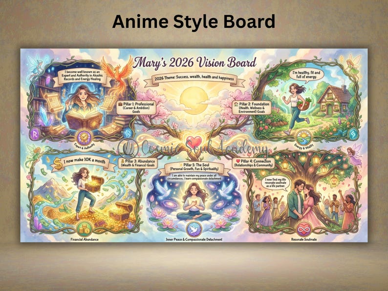 2026 Custom Vision Board - Tier 1 ESSENTIAL | Personalized Life ...