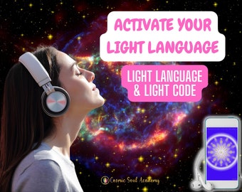Activate Your Light Language, instant digital download of light code image plus light language activation audio
