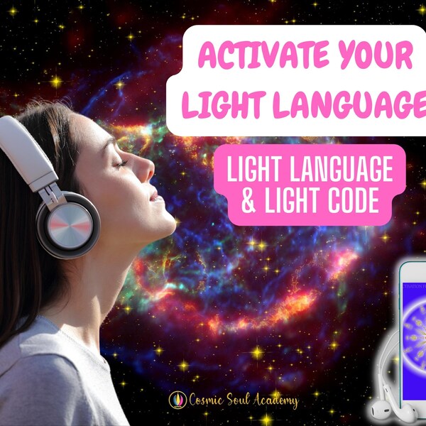 Activate Your Light Language, instant digital download of light code image plus light language activation audio