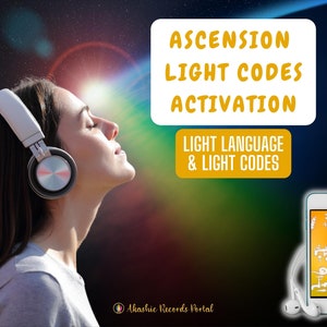 Ascension Light Language Light Codes Activation, digital download of image and  audio light language attunement