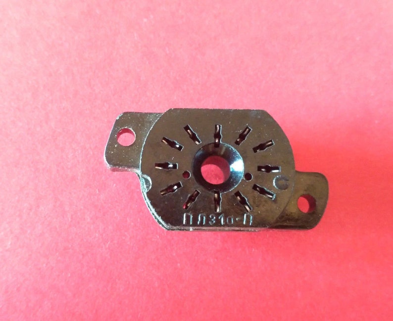 4 pcs PL31A-P Vintage Nixie Tube Sockets IN-12 IN-15 IV-22 USSR socket
