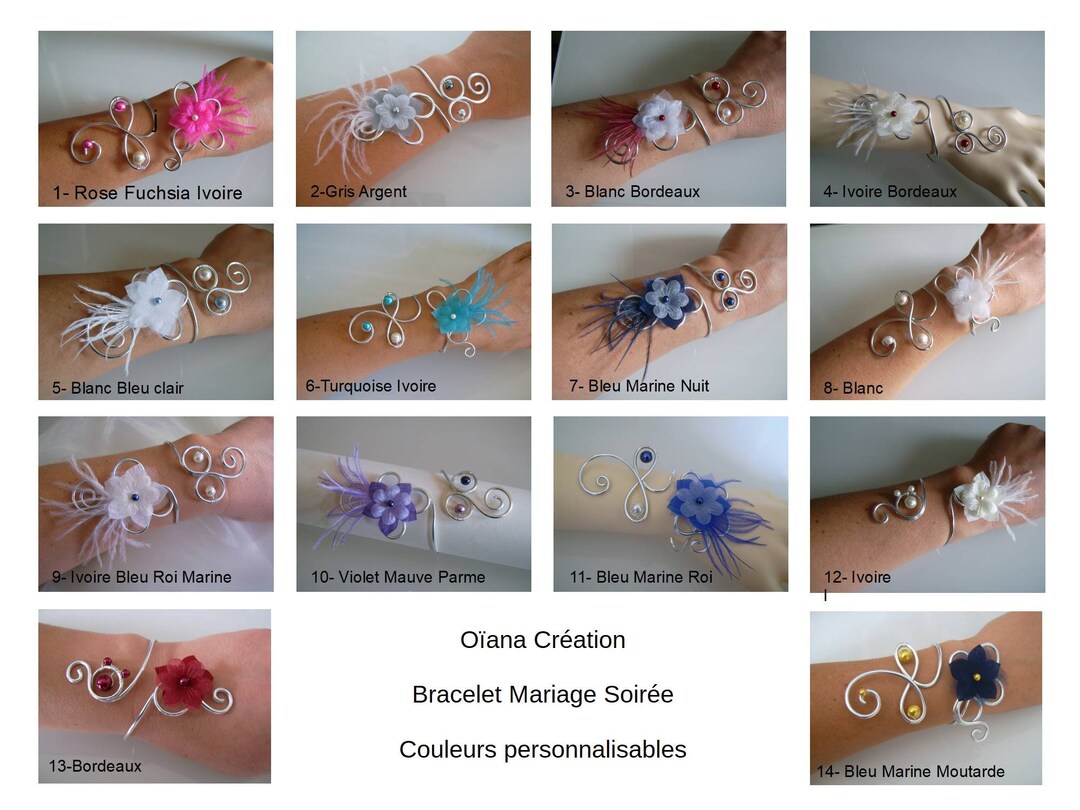 Bracelet Mariée Ivoire & Fuchsia - Accessoire Robe De Mariage / Soirée - Neuf Avec étiquettes