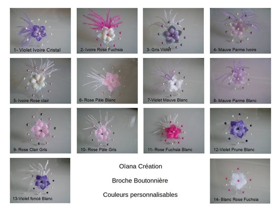 Pic à Cheveux Mariage Violet Blanc Mauve Avec Fleurs Et Plumes - Pour Mariée, Neuf Avec étiquettes