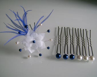 accessoire bleu mariage