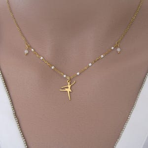 Necklace Chain Pendant Dance Star Dancer Stainless Steel Gold White Gold Original Gift Idea Birthday Christmas Gift for Women Girls