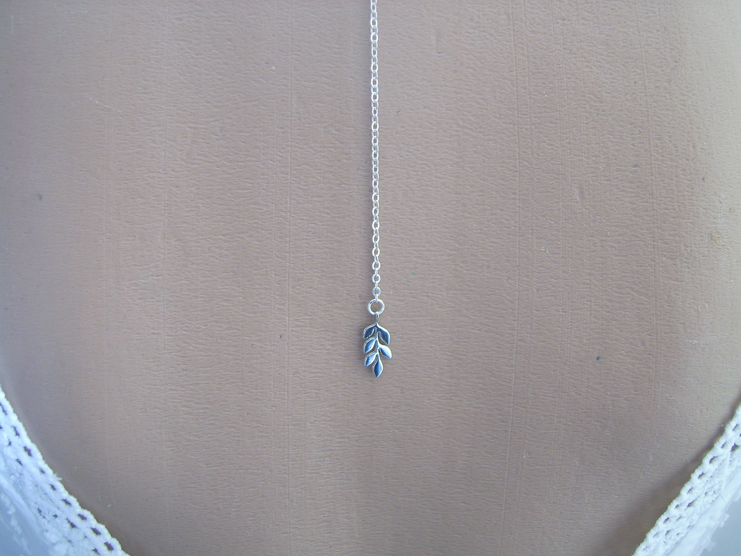 Collier Chaîne Pendentif En Argent Massif - Modèle Chute - Bijou Argent - Occasion