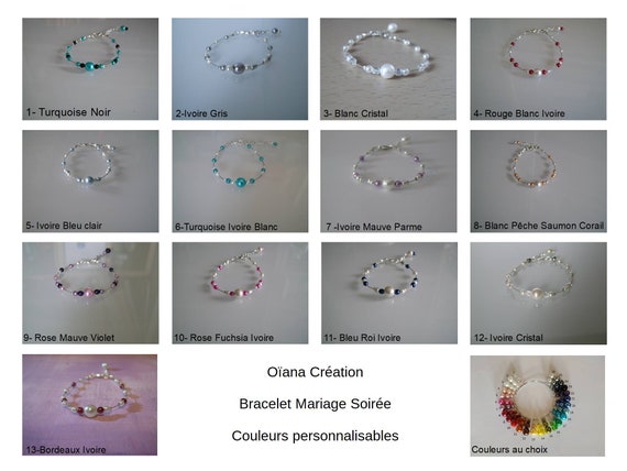 Bracelet Mariage/soirée Crème Et Bordeaux Avec Fleur - Bijou Fantaisie Neuf Avec étiquettes