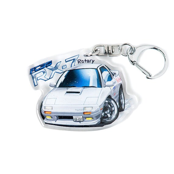 Initial D Rx 7 Fc3s White Ryosuke Takahashi Acrylic Charm Etsy