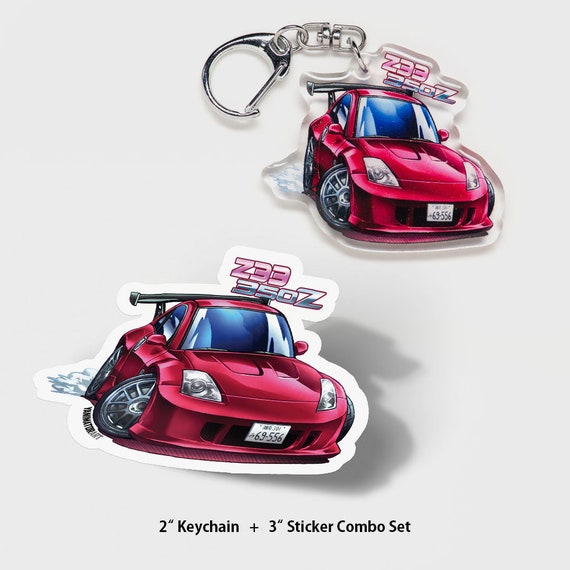 Initial D 350z Fairlady Z Z33 5th Stage Acrylic Charm Keychain Etsy