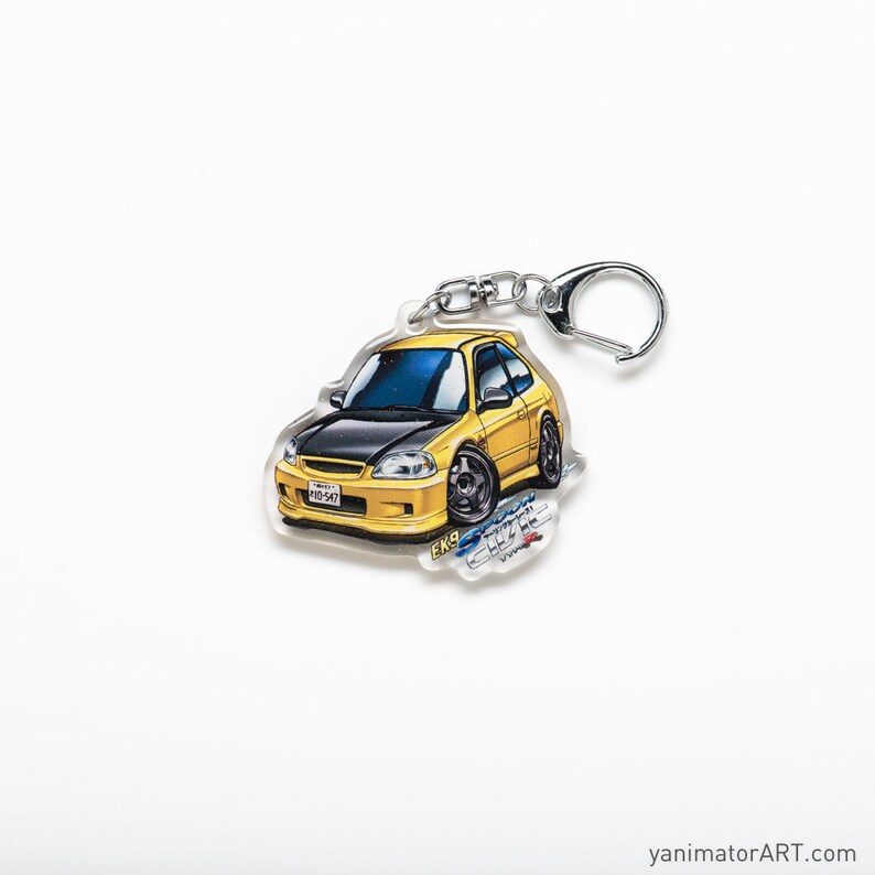 Initial D Honda Civic Type R Ek9 Spoon Sport Sunlight Yellow Etsy