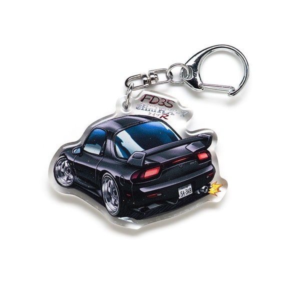 Initial D Rx 7 Rx7 Fd3s Efini Black Rear Kyoko Iwase Acrylic Etsy